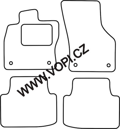 Autokoberce Volkswagen Passat B8 2015 - Colorfit (4974)